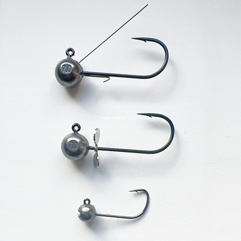 Tungsten bass fishing round bait jig heads