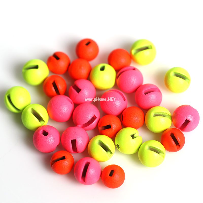 Slotted Tungsten Beads | Fluorescent Fly Tying Beads for Nymphs, Streamers & Trout Flies