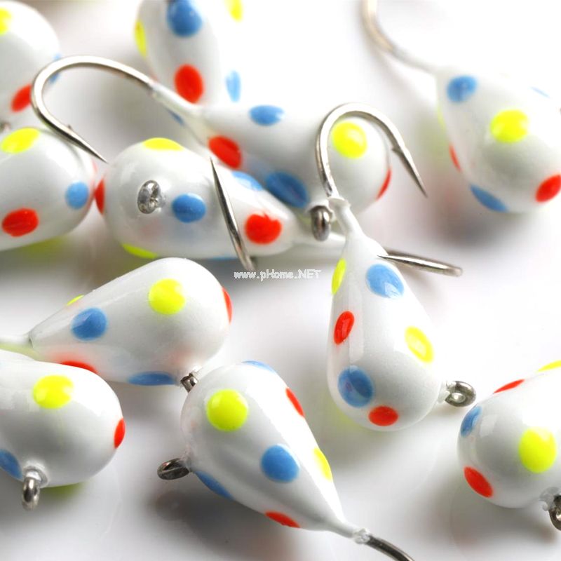 Tungsten Ice Fishing Jigs – High Visibility Teardrop Jigs for Panfish, Perch and Walleye